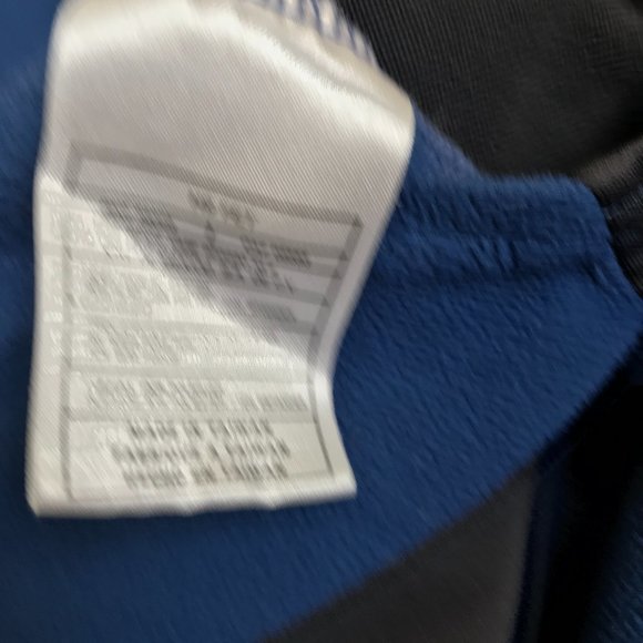 Nike Mens Fleece 1/2 blue pullover shirt M - Picture 6 of 7